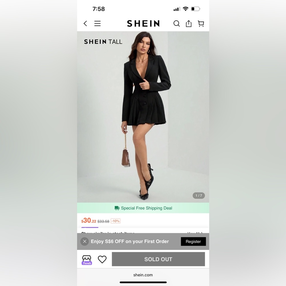 SHEIN Black Mini Skirt